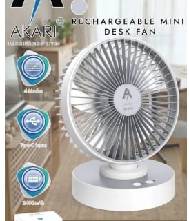 Rechargeable Mini Desk Fan
