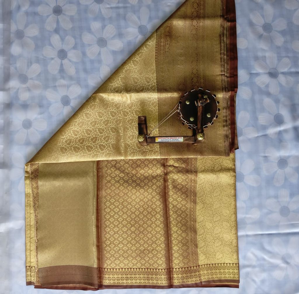 Bridal Tissue Cotton Saree with Blouse