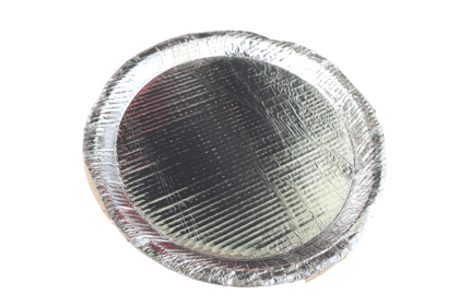 Silver Paper Sitting Patravli Plates,