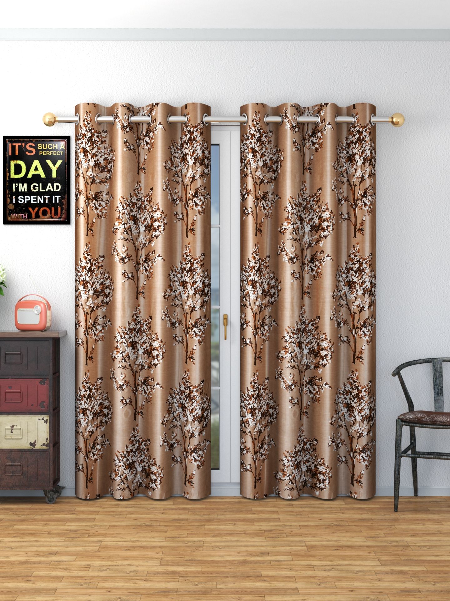 Luxury Blackout Curtains for Bedroom, 100% Light Blocking Thermal Insulated Grommet Top Room Darkening Curtains