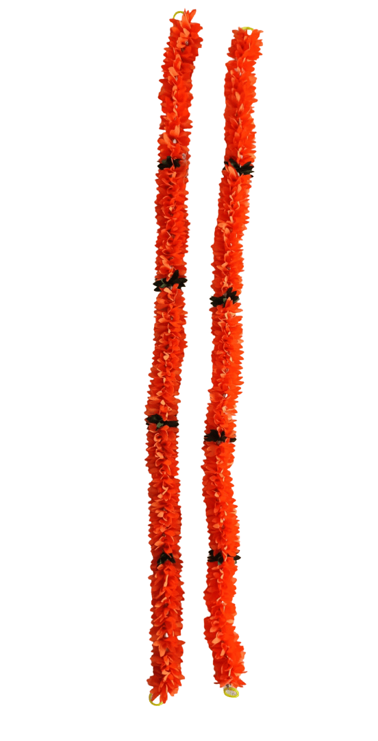 Artificial Orange Marigold Flower Garland for Decoration