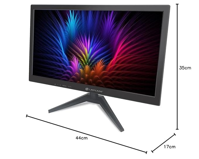 LAPCARE LM195WDH 19 Inch(48.26CM) LED Display Monitor 16:10, 1440x900, Wall Mount, HDMI + VGA Port (Black)