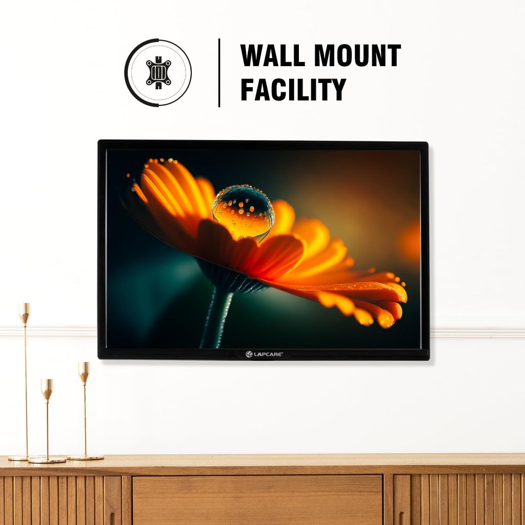 LAPCARE LM195WDH 19 Inch(48.26CM) LED Display Monitor 16:10, 1440x900, Wall Mount, HDMI + VGA Port (Black)