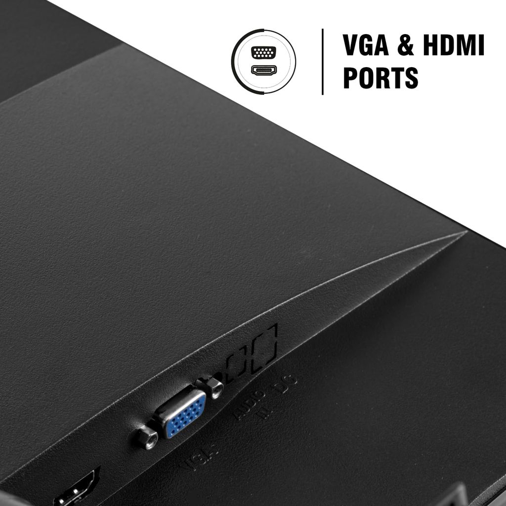 LAPCARE LM195WDH 19 Inch(48.26CM) LED Display Monitor 16:10, 1440x900, Wall Mount, HDMI + VGA Port (Black)