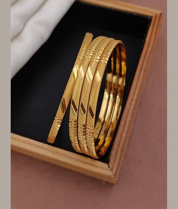 Shivay Fashion Gold Bangle Set ( Pack of 2 )