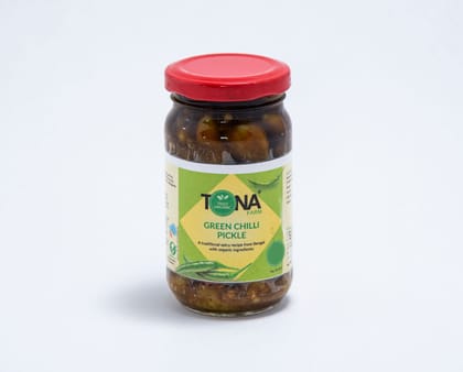 Tona Organic Green Chili Pickle, 200 gm