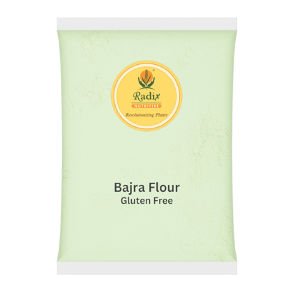 Radix Nutritive® Unpolished Bajra flour. Natural Product. Gluten-free