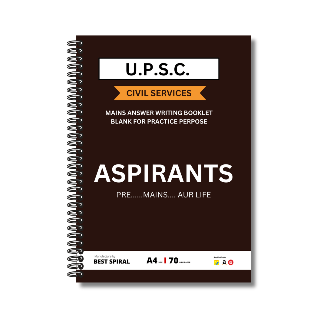 UPSC Mains Answer Writing Booklet - 400 Pages - By Best Spiral