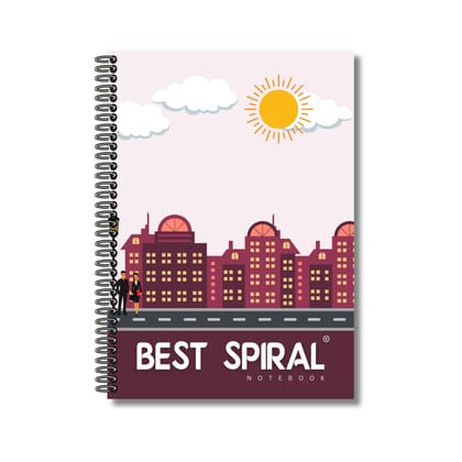 Best Spiral | 500 Pages | Single Line | A4 Spiral Notebook | 21 cm x 29.7 cm | Pack of 1