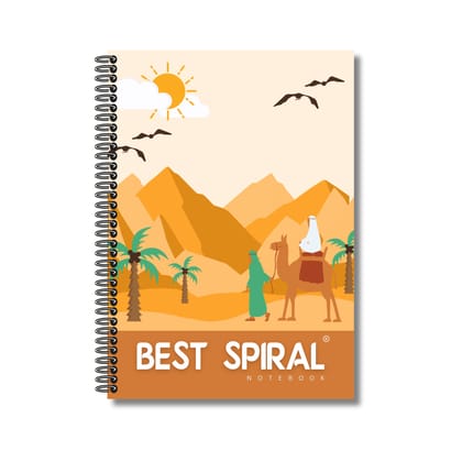 Best Spiral | 500 Pages | Un-Ruled | A4 Spiral Notebook | 21 cm x 29.7 cm | Pack of 1