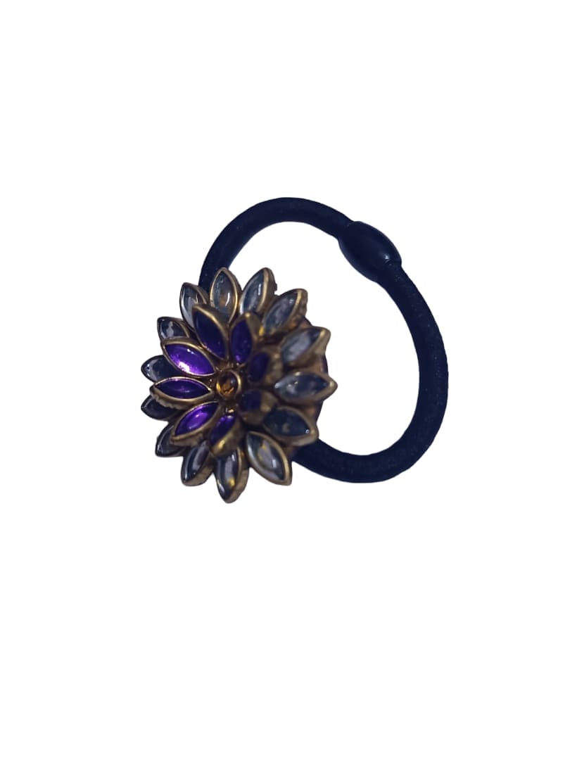 Elegant Flower Embellished Hair Tie