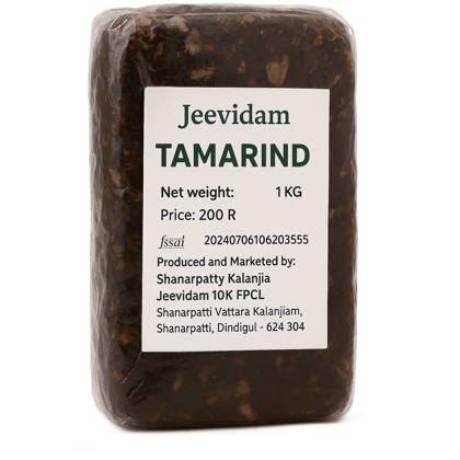 Jeevidam Tamarind - 1 KG - Premium Quality
