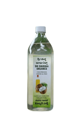 Sri Shuddha Organics Cold-Pressed Coconut Oil - Chemical Free, Natural