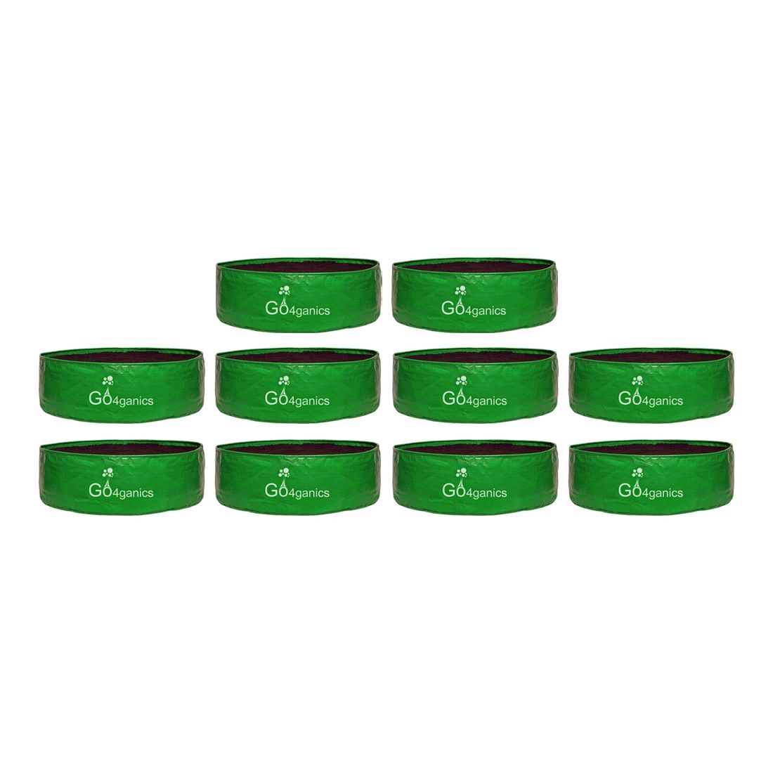 Go4ganics 220 GSM HDPE 21x6 Grow Bag (Pack of 10)