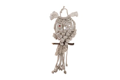 Handmade Macrame Owl Wall Hanging - Bohemian Home Decor