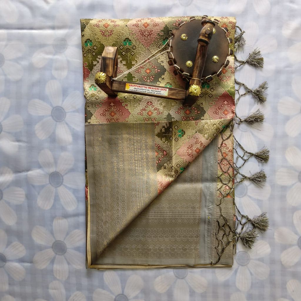 Silk Cotton Saree with Blouse