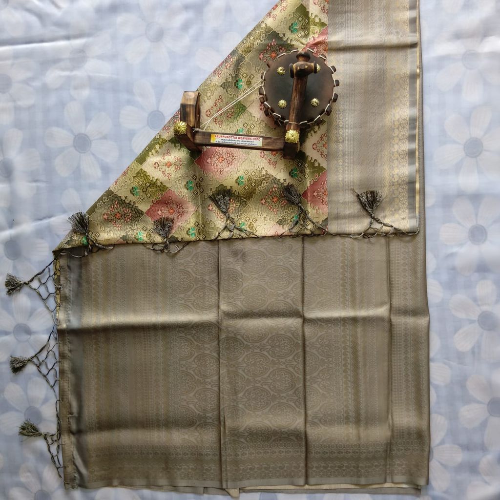 Silk Cotton Saree with Blouse