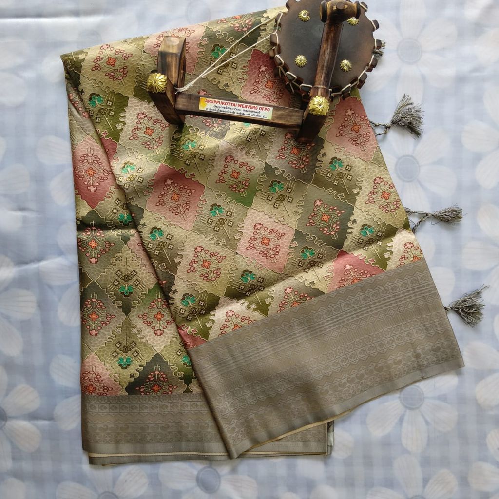 Silk Cotton Saree with Blouse