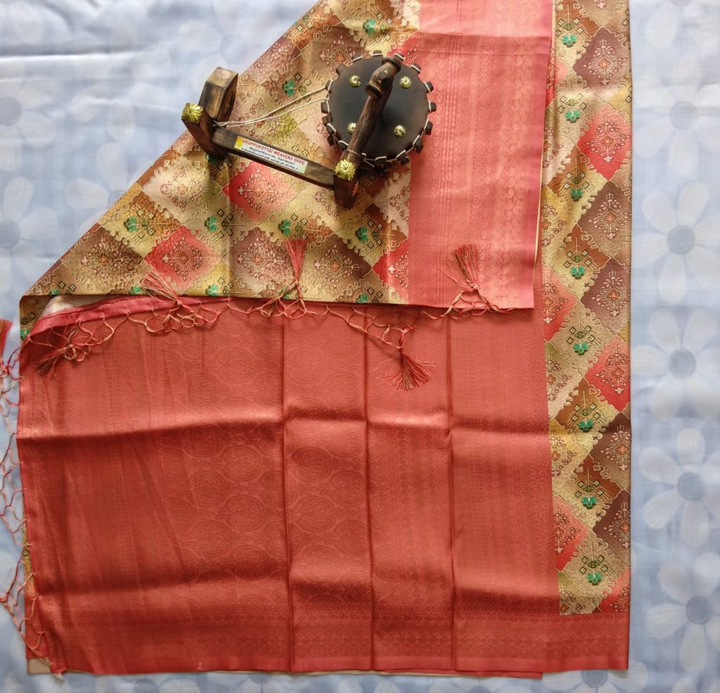 Silk Cotton Saree with Blouse