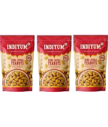 Indiyum Hing Jeera Peanut 120gm (Pack of 3)
