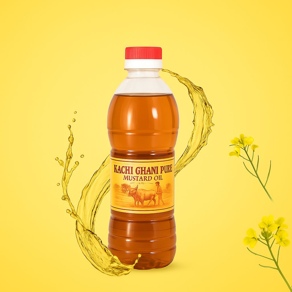 🌾Haldhaarak Mustard Oil | No Preservatives | No Additives | 100% Natural Kachighani