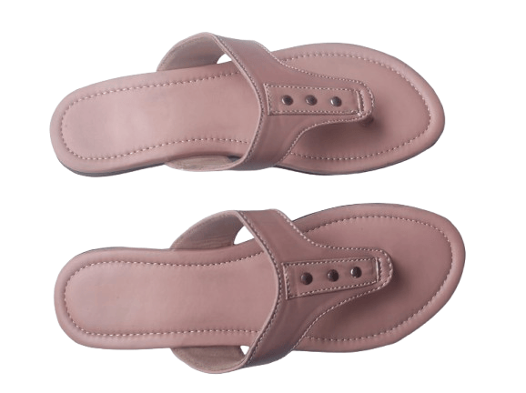 Elegant Brown Toe-Loop Flats for Women – Comfort Meets Style