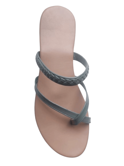 Elegant Minimalist Sandals with Braided Strap Detail