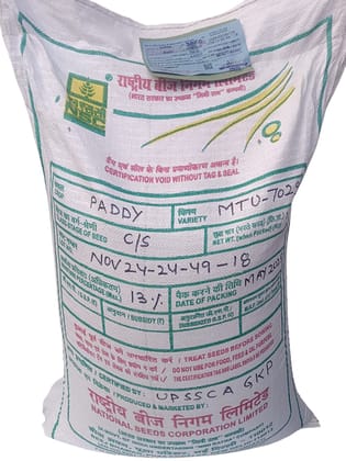 NSC Paddy MTU-7029, 30 Kg of Certified Seed