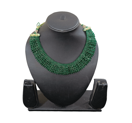Green Beaded choker set