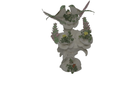 Seashell Centerpiece with Birds & Floral Accents Seashell Centerpiece with Birds & Floral Accents