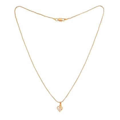 Radha's Creations Short necklace with pendant one gram gold for women and girls