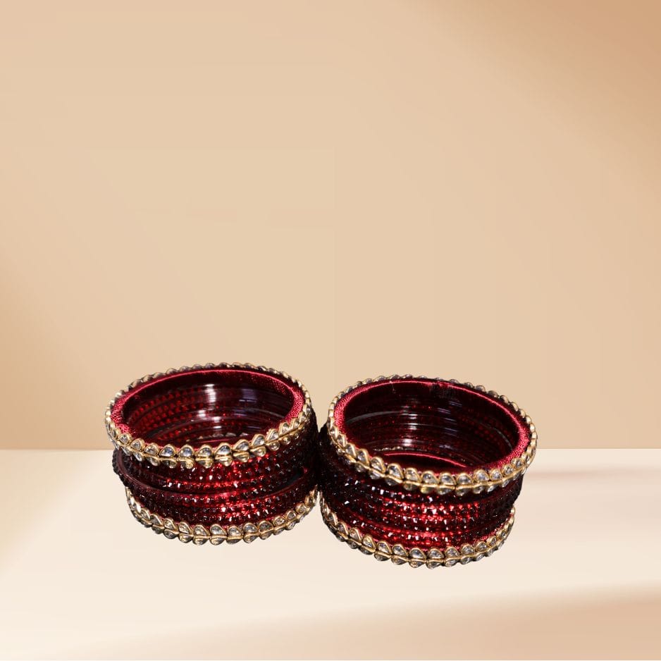 Kundan-Studded Bridal Bangle Set