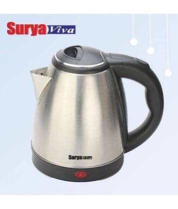SURYAVIVA Silver 1.5 litres Stainless Steel Water and Tea & Soups
