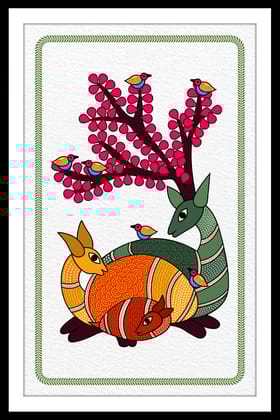 TRIBAL HARMONY WALLDECOR 16in X 24in WITH BLACK FRAME TRIBAL HARMONY WALLDECOR 16in X 24in WITH BLACK FRAME