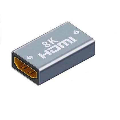 HDMI Female to Female Coupler, 8K Extension Adapter for HDTV, Roku, PC, Laptop, Monitor, Projector, PS5/PS4/PS3, DVD Player, AV Receiver HDMI Female to Female Coupler, 8K Extension Adapter for HDTV, Roku, PC, Laptop, Monitor, Projector, PS5/PS4/PS3, DVD Player, AV Receiver