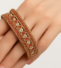 Red Bangles: Traditional Indian Jewelry, Lac-crafted Lahathi