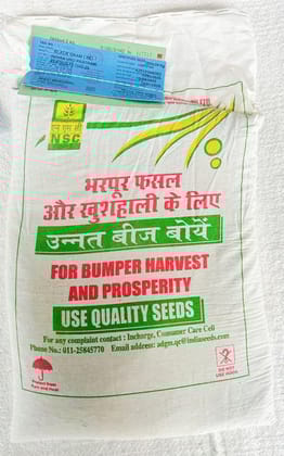 NSC Black gram Indira Urd-1 Variety, 4 Kg Certified Seed Bag