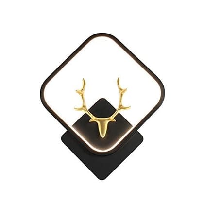 LED Stag Square White Wall Lamp Light- Warm White-Aluminium