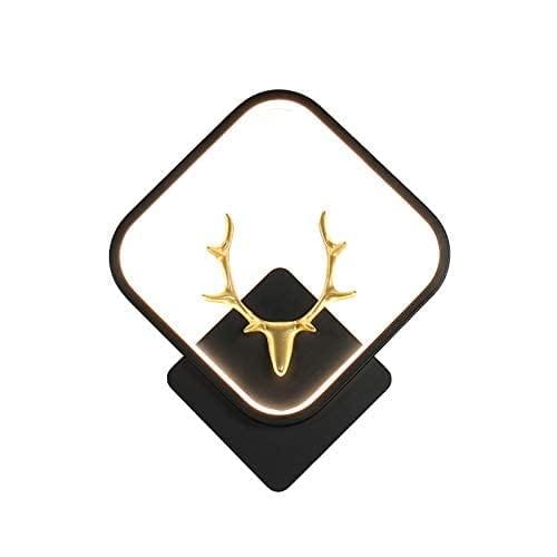LED Stag Square White Wall Lamp Light- Warm White-Aluminium