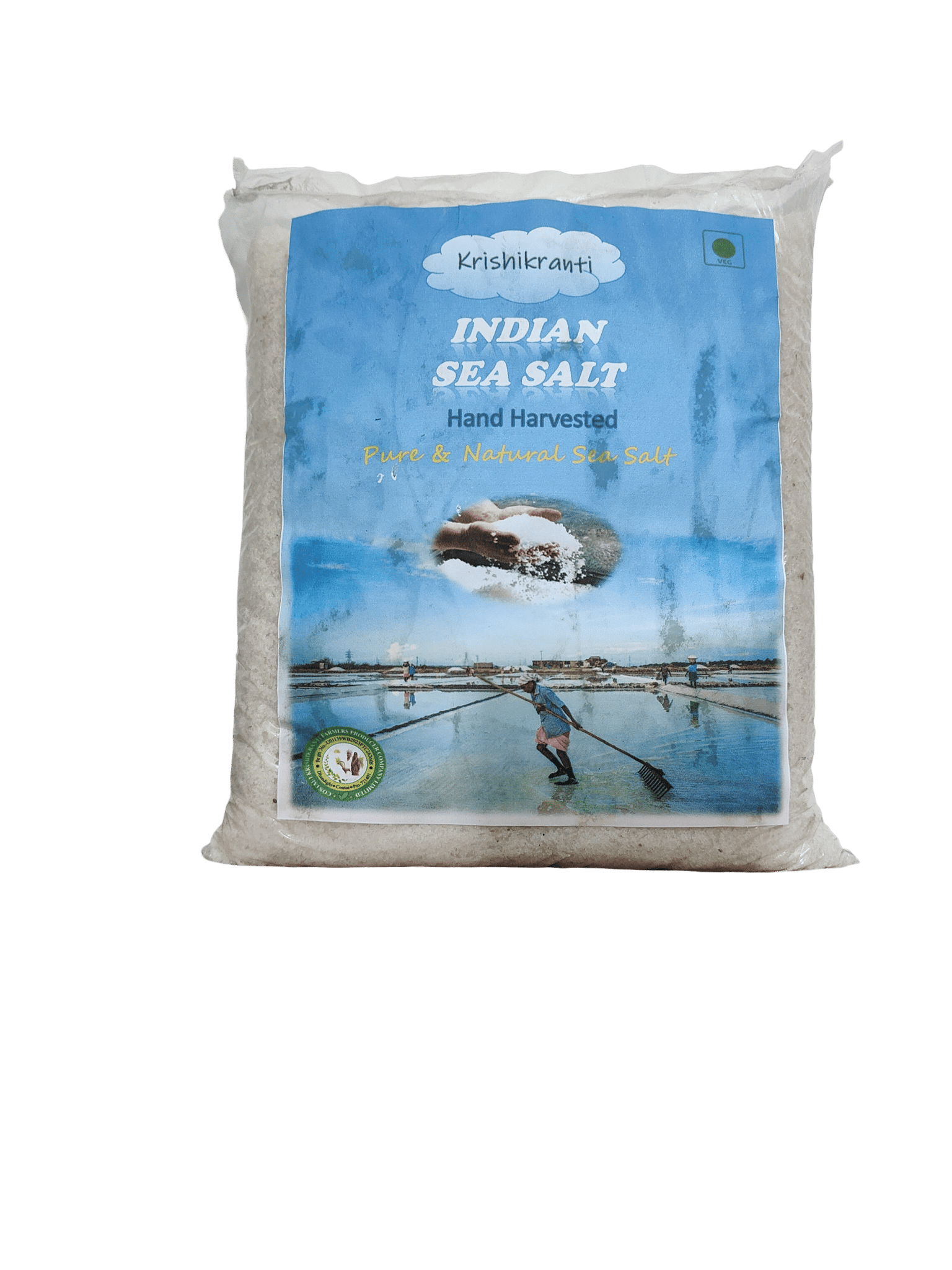 Krishikranti Indian Sea Salt - Hand Harvested, Pure & Natural