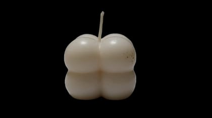 Ivory White Bubble Cube Candle - Decorative & Aromatic