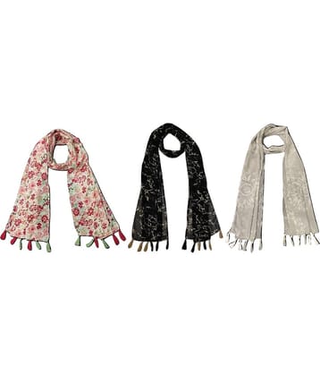 stolevilla Multi Printed Poly Cotton Yarn Stoles