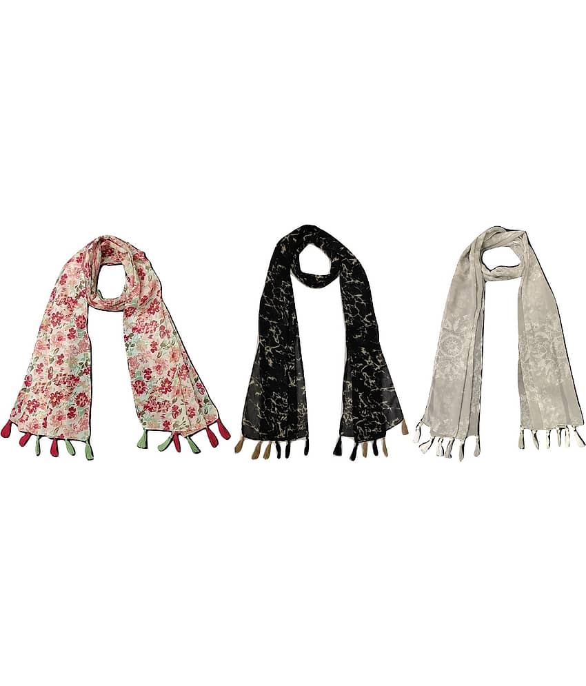 stolevilla Multi Printed Poly Cotton Yarn Stoles