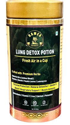 RAMEA Ayurveda | Lung Detox Tea | Herbal Tea | Premium Herbal Formulation | 50g 