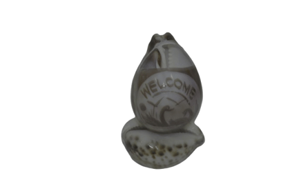 Hand-Carved Seashell Welcome Decoration Hand-Carved Seashell Welcome Decoration