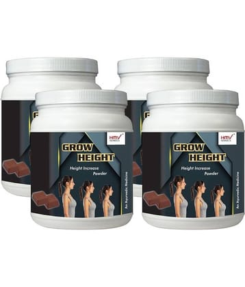 Hmv Herbals Grow Height Herbal Height Growth Choco Powder 400 Gm Pack of 4