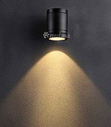 5 Watts LED Down Light Wall Light Indoor Outdoor Waterproof Lamp Modern Home Lighting Best for Entrance Gate Pillars Boundary Stairs Warm White, Aluminum (Pack of 1)