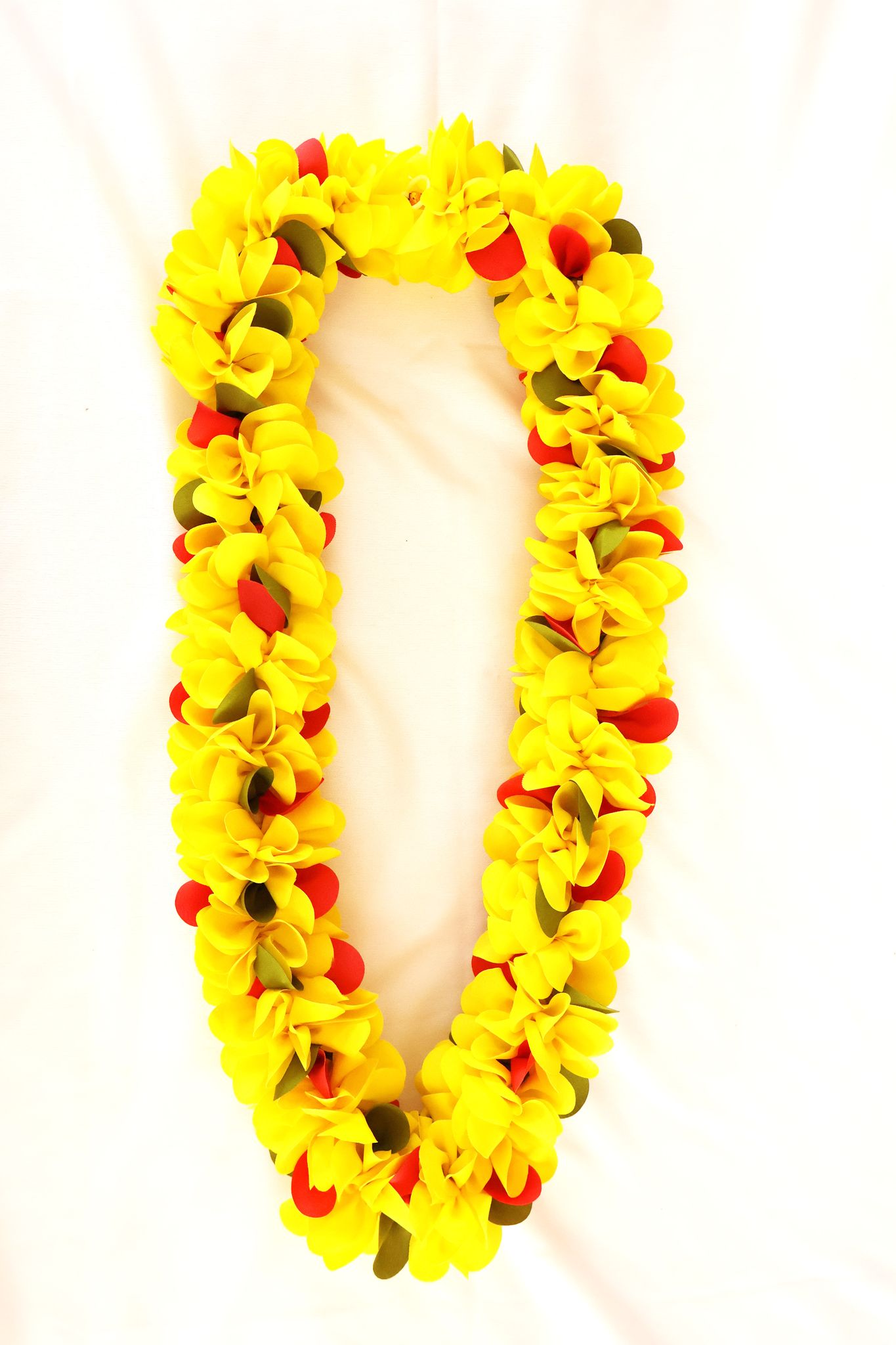 Vibrant Yellow Hawaiian Lei - Perfect for Celebrations