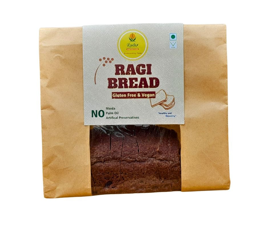 Radix Nutritive® Ragi Millet Bread. Gluten-Free & Vegan 