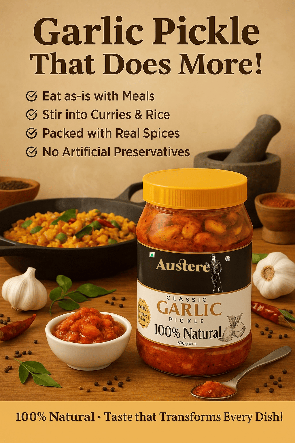 GARLIC PICKLE / ORGANIC